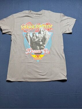 Aerosmith Dream On Band Photo Graphic Cotton T-Shirt Medium NWOT